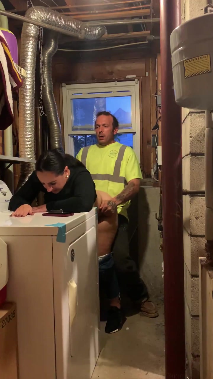 Married Babe pays bill in basement