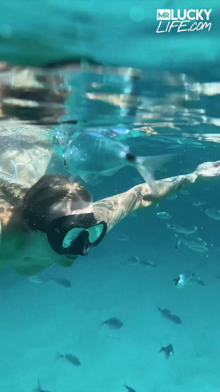 Clear Skys Blue Water With The Perfect Babe Angel Youngs